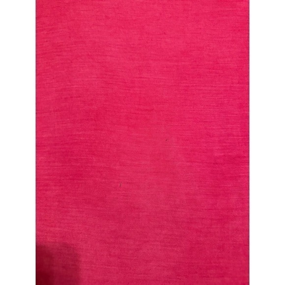 Women’s Majestic Filatures Pink 100% Silk Cap Sleeve Scoop Neck Hand Dyed Tee - Picture 8 of 10